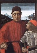 Domenico Ghirlandaio francesco sassetti and his son teodoro Spain oil painting artist